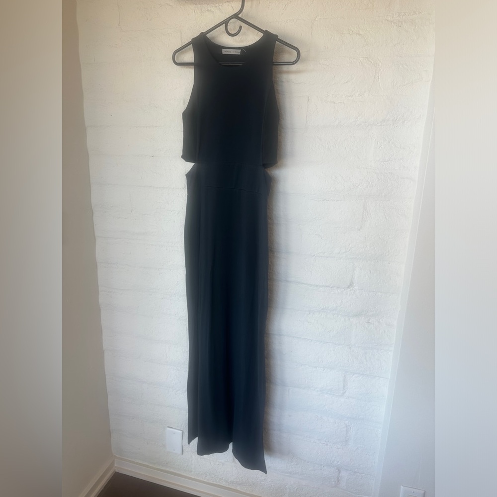 Athleta Abyss Super Soft Black Maxi Dress